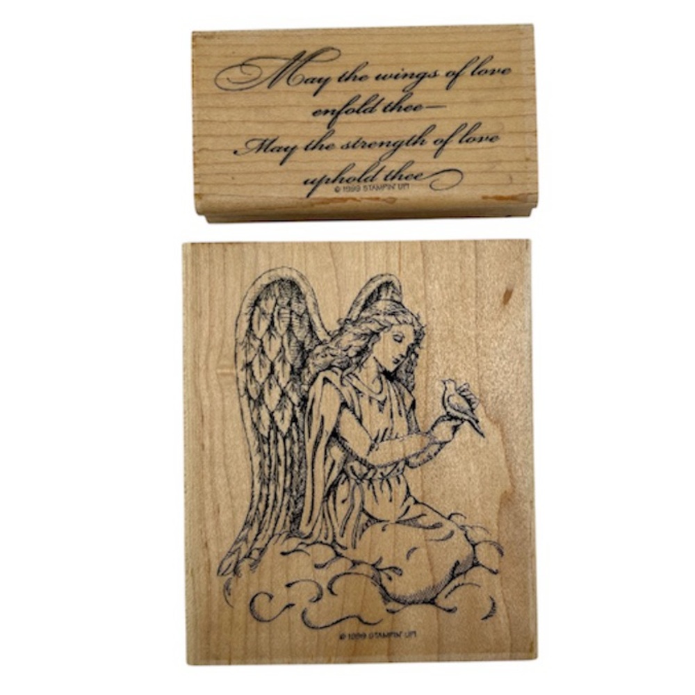 🍒 Stampin’Up! 🍒 Rare 1999 Retired “Elegant Angel” Stamp set.